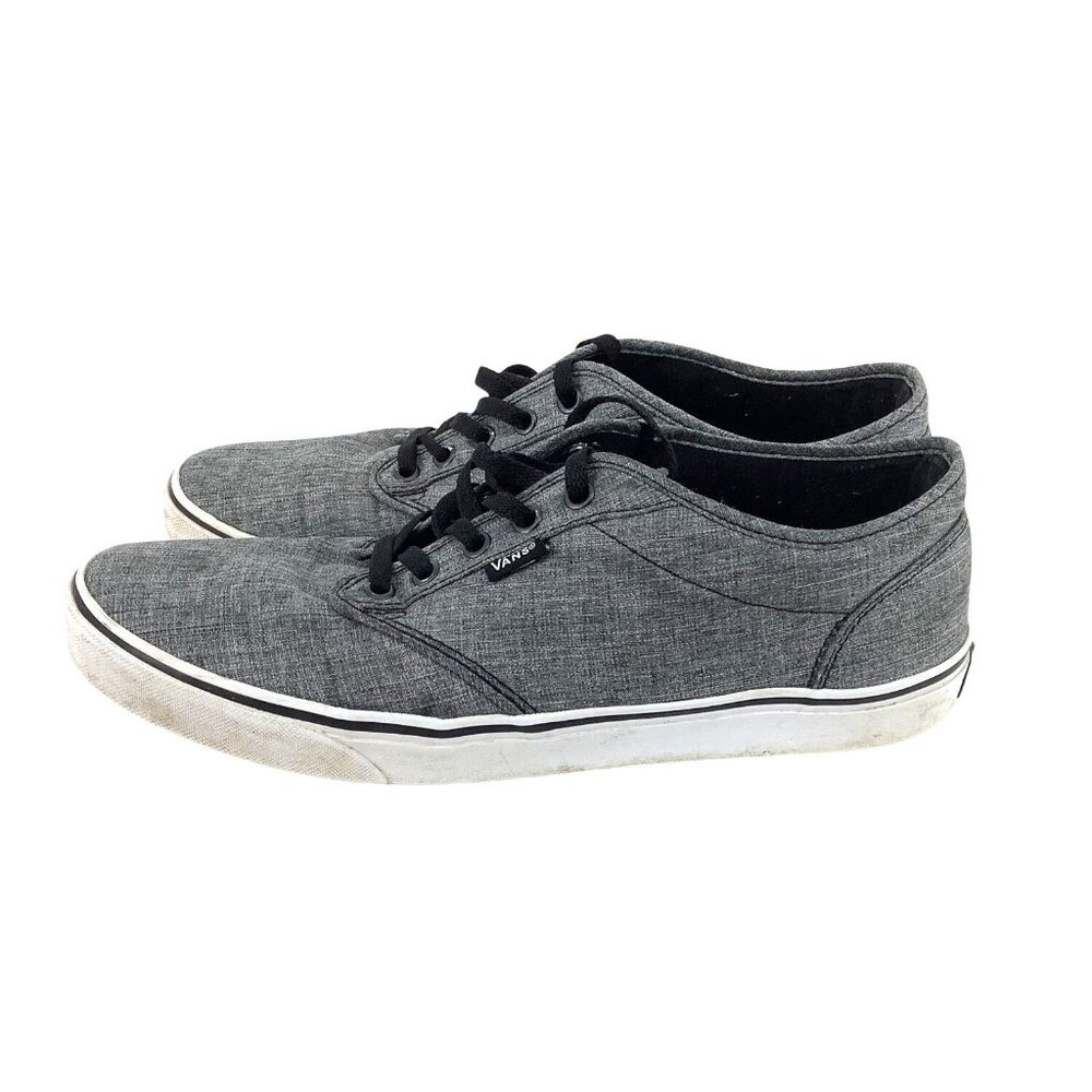 Vans Gray Canvas Mens Low-Top Sneakers Size 12 - Picture 5 of 8